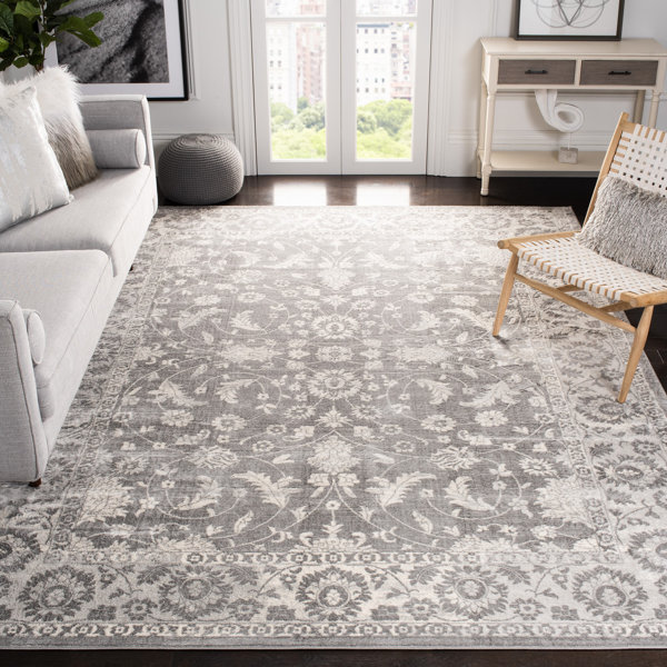 Bungalow Rose Llana Oriental Cream/Gray Area Rug & Reviews Wayfair